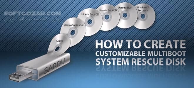 دانلود SARDU MultiBoot Creator 3.2.1 Pro Basic / 4.0.0 Free - دانلود ساخت دیسک بوت چندگانه - سافت گذر