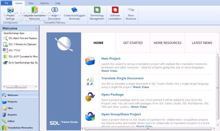 دانلود Trados Studio 2022 SR1 Professional 17.1.6.16252 / 2021 / 2019 - دانلود نرم افزار ترجمه به کمک رایانه - سافت گذر