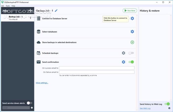 دانلود SQLBackupAndFTP 12.7.19 Professional - دانلود بکاپ گیری از پایگاه داده اس کیو ال بکاپ اف تی پی - سافت گذر
