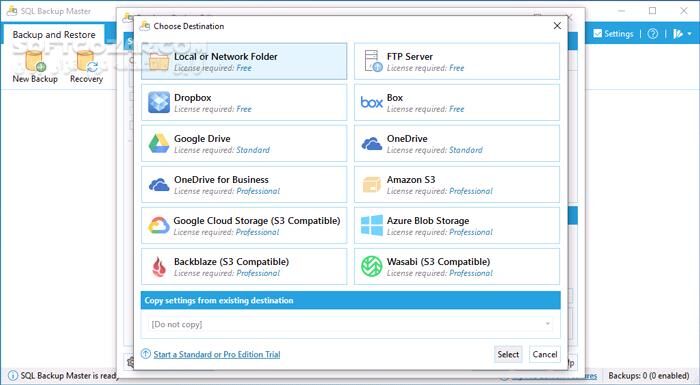 دانلود SQL Backup Master Enterprise 8.1.1023 - دانلود پشتیبان‌گیری از پایگاه‌های داده - سافت گذر