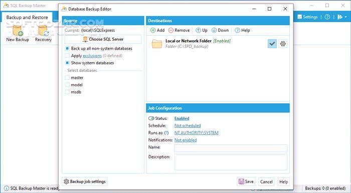 دانلود SQL Backup Master Enterprise 8.1.1023 - دانلود پشتیبان‌گیری از پایگاه‌های داده - سافت گذر