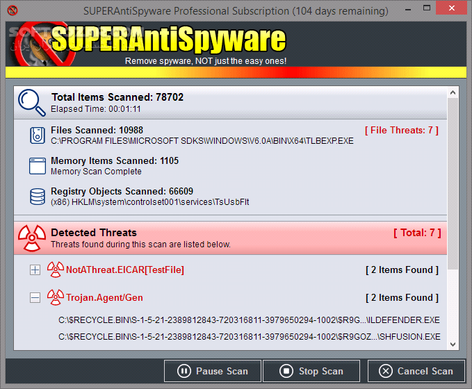 دانلود SUPERAntiSpyware Professional X 10.0.1282 + Offline Update - دانلود ضد جاسوس سوپر آنتی اسپایور - سافت گذر