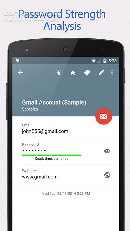 دانلود SafeInCloud Password Manager 22.2.7 for Android +5.0 - دانلود ذخیره ساز اطلاعات شخصی و محرمانه برای اندروید - سافت گذر
