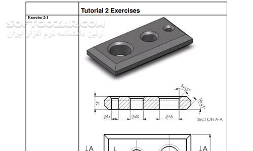 دانلود نمونه قطعات صنعتی مدل سازی شده با نرم افزار SolidWorks - دانلود کتاب سالید ورک و مدل سازی با آن - سافت گذر