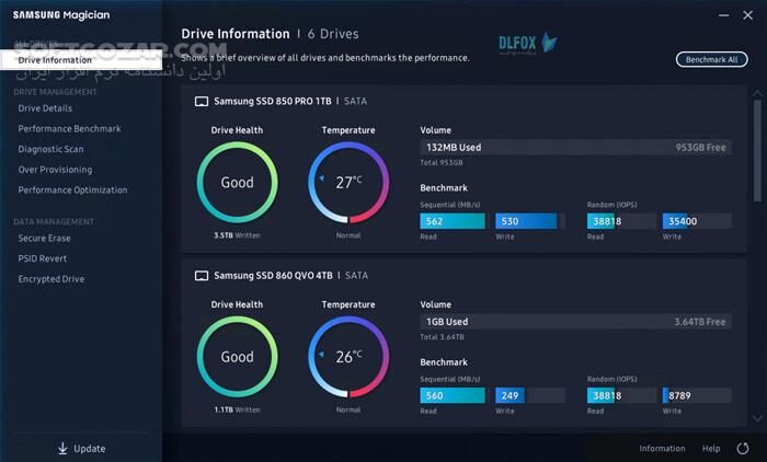 دانلود Samsung SSD Magician 8.3.2.850 - دانلود مدیریت هاردهای اس اس دی سامسونگ - سافت گذر