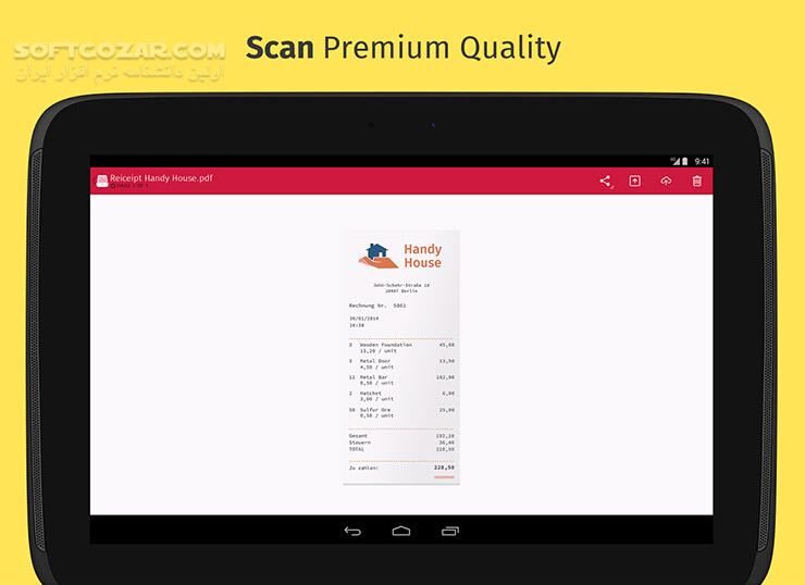 دانلود Scanbot Pro 7.6.2 for Android +4.0 - دانلود ربات اسکنر حرفه ای برای اندروید - سافت گذر