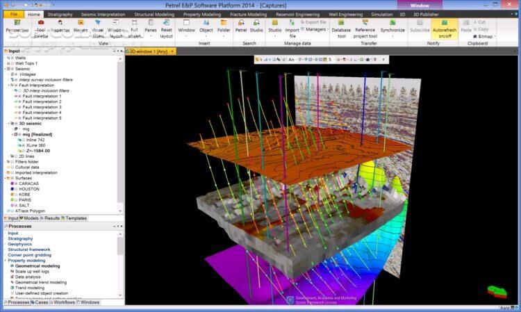 دانلود Schlumberger Petrel 2015.5.0.1908 x64 + Plugins + New License - دانلود نرم افزار پترل بررسی و تحلیل چالش های زیر زمینی و شبیه سازی مخازن - سافت گذر