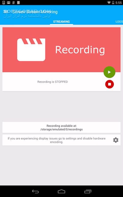 دانلود Screen Stream Mirroring 2.7.0c for Android +4.0 - دانلود استریم تصویر برای اندروید - سافت گذر