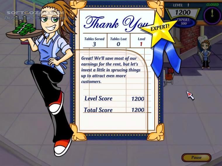 دانلود Portable Diner Dash 2 - دانلود بازی سرعت عمل در رستوران 2 نسخه پورتابل - سافت گذر