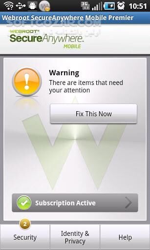 دانلود Webroot SecureAnywhere Mobile Premier 3.7.1.7660 for Android +2.3 - دانلود آنتی ویروس اندروید شرکت Webroot برای اندروید - سافت گذر