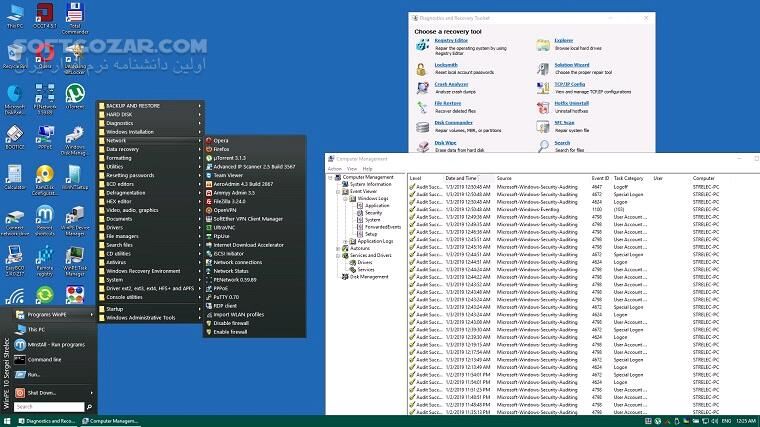 دانلود WinPE 11-10-8 Sergei Strelec 2025.12.14 English - دانلود دیسک بوت Sergei Strelec - سافت گذر