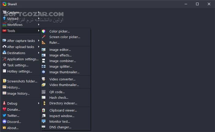 دانلود ShareX 17.1.0 - دانلود گرفتن عکس و فیلم از صفحه کامپیوتر - سافت گذر