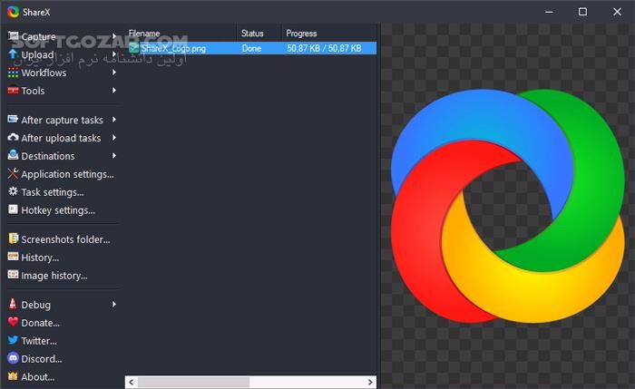 دانلود ShareX 17.1.0 - دانلود گرفتن عکس و فیلم از صفحه کامپیوتر - سافت گذر