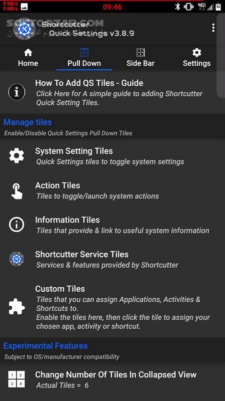 دانلود Shortcutter - Quick Settings​ & Sidebar Premium 7.7.9 For Android +6.0 - دانلود میانبر اندروید برای اندروید - سافت گذر
