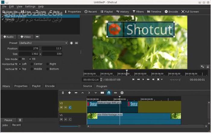 دانلود ShotCut 25.12.31 - دانلود ویرایش ویدئو - سافت گذر
