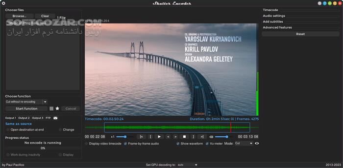 دانلود Shutter Encoder 19.7 - دانلود تبدیل، فشرده‌سازی و مدیریت فایل‌های ویدئویی و صوتی - سافت گذر