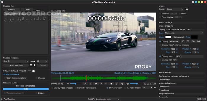 دانلود Shutter Encoder 19.7 - دانلود تبدیل، فشرده‌سازی و مدیریت فایل‌های ویدئویی و صوتی - سافت گذر