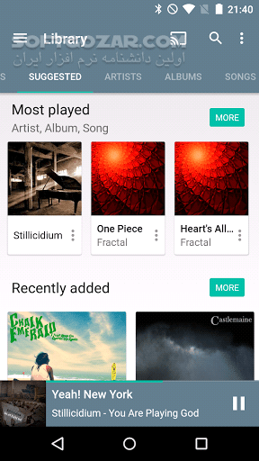 دانلود Shuttle+ Music Player 2.0.17 for Android +4.1 - دانلود شاتل پلاس برای اندروید - سافت گذر