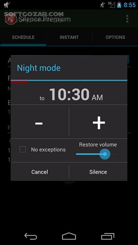 دانلود Silence Premium Do Not Disturb 2.61 for Android +5.0 - دانلود مزاحم نشو!! برای اندروید - سافت گذر