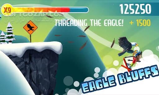 دانلود Ski Safari 1 v1.5.4 / 2 v1.5.1.1186 / Adventure Time 1.5.2 for Android +2.3 - دانلود بازی اسکی برای اندروید - سافت گذر