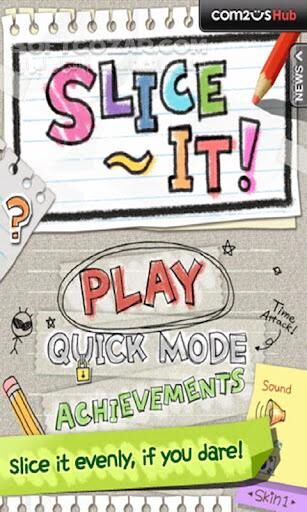 دانلود Slice It! 1.8.5 for Android +2.2 - دانلود بازی تکه کردن اشکال هندسی برای اندروید - سافت گذر
