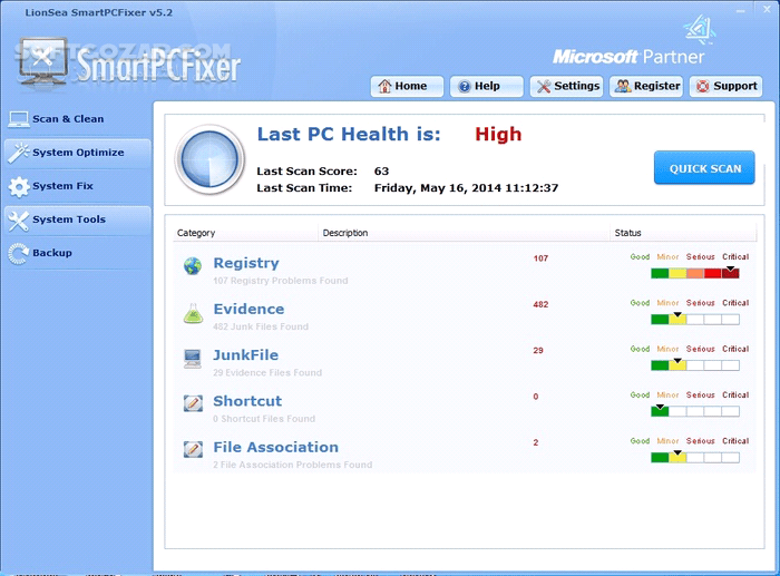 دانلود SmartPCFixer 5.5 - دانلود تعمیر و عیب‌یابی جهت روان‌تر شدن ویندوز - سافت گذر