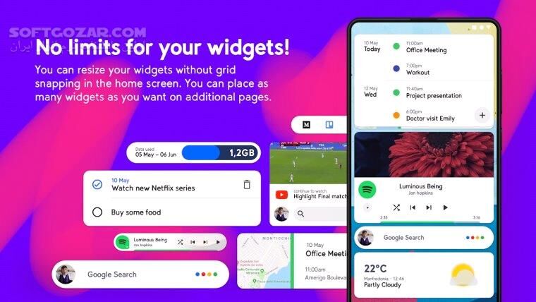 دانلود Smart Launcher 6 Build 6.5-055 Full + Plugins For Android +7.0 - دانلود اسمارت لانچر برای اندروید - سافت گذر