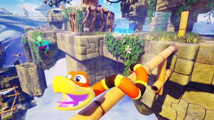 دانلود Snake Pass - دانلود بازی مار سه بعدی - سافت گذر