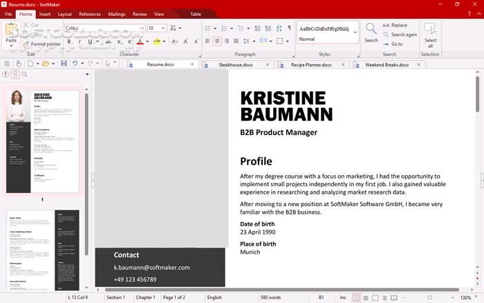 دانلود SoftMaker Office Professional 2024 Rev S1230.1206 - دانلود مشابه مجموعه مایکروسافت آفیس - سافت گذر