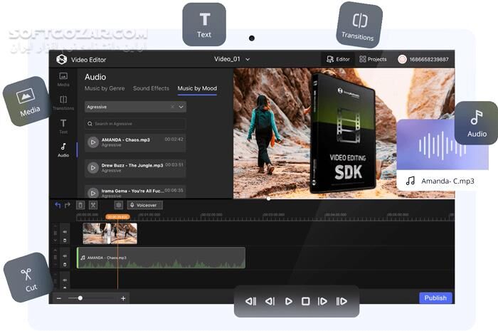 دانلود SolveigMM Video Editing SDK 4.2.1810.08 (x64) - دانلود ساخت نرم‌افزار مخصوص ویرایش ویدئو و صوت - سافت گذر