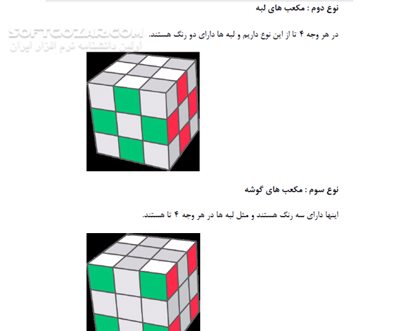 دانلود آموزش جامع و کامل حل مکعب روبیک - دانلود کتاب آشنایی کامل حل مکعب روبیک به روش مبتدی - سافت گذر