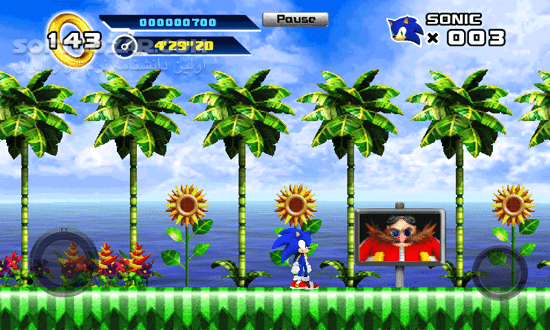 دانلود Sonic 4 Episode I 1.5.0 for Android +2.2 - دانلود بازی معروف و قدیمی کنسول سگا به نام سونیک برای اندروید - سافت گذر