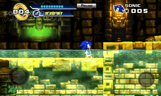 دانلود Sonic 4 Episode I 1.5.0 for Android +2.2 - دانلود بازی معروف و قدیمی کنسول سگا به نام سونیک برای اندروید - سافت گذر