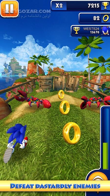 دانلود Sonic Dash 8.14.1 / Sonic Dash 2 3.10.0 for Android +6.0 - دانلود مجموعه بازی های سونیک برای اندروید - سافت گذر