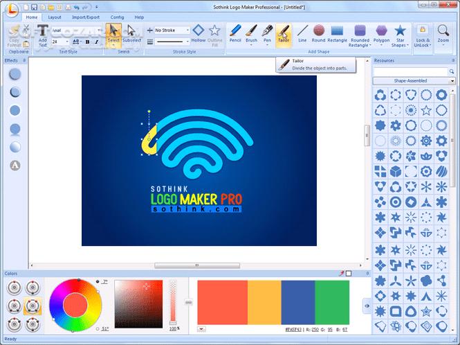دانلود Sothink Logo Maker Professional 4.4 Build 4625 - دانلود طراحی لوگو و برچسب - سافت گذر