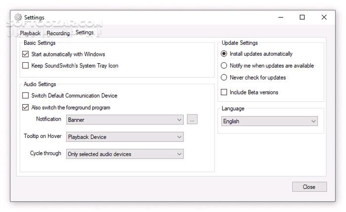 دانلود SoundSwitch 6.14.2 - دانلود تنظیمات صدا در ویندوز - سافت گذر