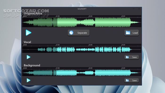 دانلود Soundify Vocal Remover 1.2.7 - دانلود جداسازی صدای خواننده از آهنگ - سافت گذر