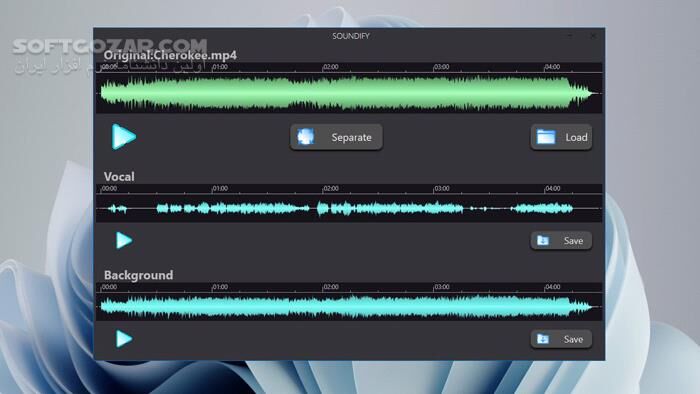 دانلود Soundify Vocal Remover 1.2.7 - دانلود جداسازی صدای خواننده از آهنگ - سافت گذر