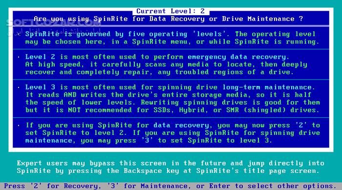 دانلود SpinRite 6.1 Release 4 - دانلود بازیابی اطلاعات - سافت گذر