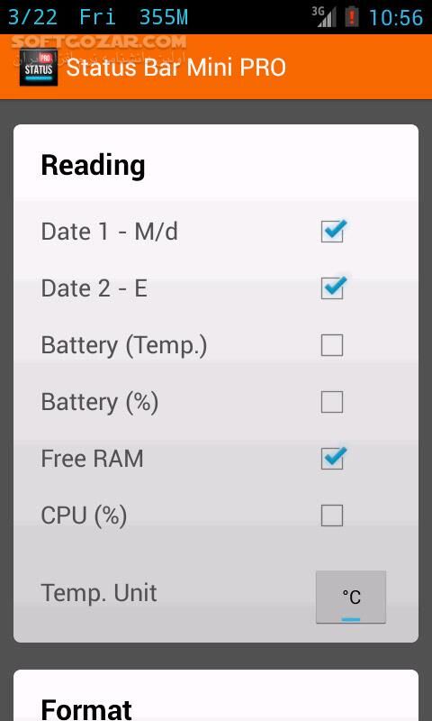 دانلود Status Bar Mini PRO 1.0.177 for Android +2.3 - دانلود نوار وضعیت مینی برای اندروید - سافت گذر