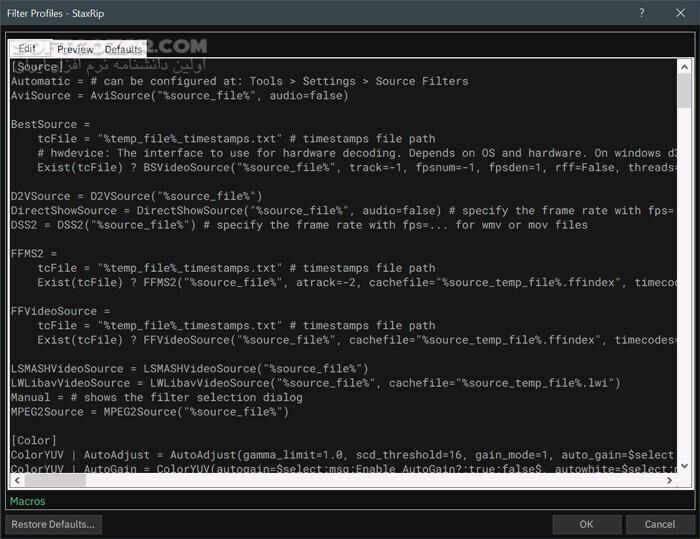 دانلود StaxRip 2.50.5 - دانلود تبدیل و فشرده‌سازی ویدئو - سافت گذر