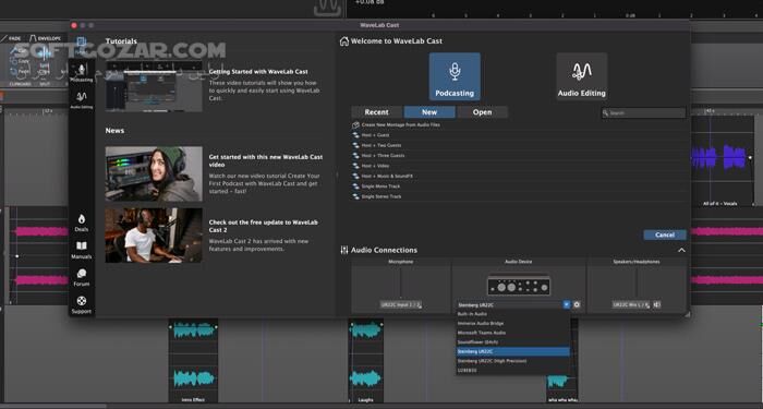 دانلود Steinberg WaveLab Cast v2.0.21 - دانلود ساخت و ویرایش پادکست - سافت گذر
