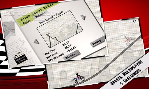 دانلود Stick Stunt Biker 1 v5.1 / Stick Stunt Biker 2 v2.3 for Android +2.2 - دانلود موتور سواری و کنترل آن با سنسور برای اندروید - سافت گذر