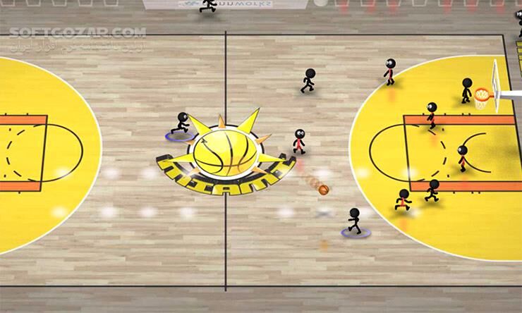دانلود Stickman Basketball 2.1 for Android +2.3 - دانلود بسکتبال آدمک ها برای اندروید - سافت گذر