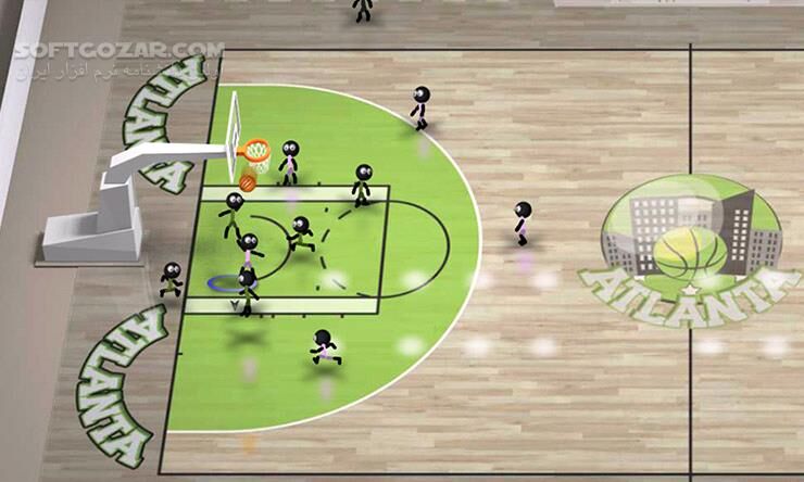 دانلود Stickman Basketball 2.1 for Android +2.3 - دانلود بسکتبال آدمک ها برای اندروید - سافت گذر