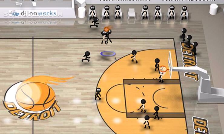 دانلود Stickman Basketball 2.1 for Android +2.3 - دانلود بسکتبال آدمک ها برای اندروید - سافت گذر