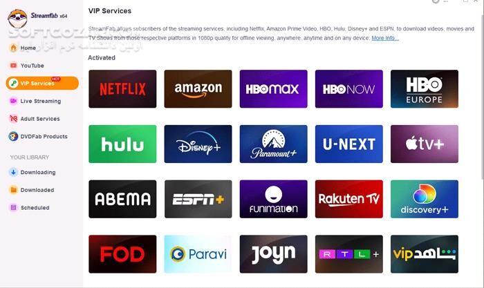 دانلود StreamFab 6.2.0.1 - دانلود دانلود ویدئوها با سرعت بالا از ۱۰۰۰ سایت مختلف - سافت گذر