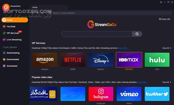 دانلود StreamGaGa 1.2.4.2 (x64) - دانلود دانلودکننده ویدئو و آهنگ - سافت گذر