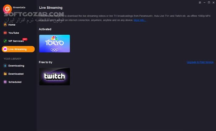 دانلود StreamGaGa 1.2.4.2 (x64) - دانلود دانلودکننده ویدئو و آهنگ - سافت گذر