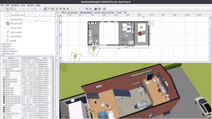 دانلود Sweet Home 3D 7.5 - دانلود طراحی دکوراسیون - سافت گذر